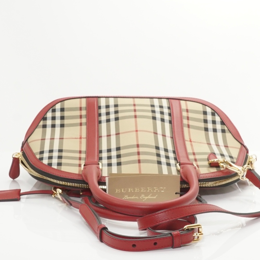 Brand NWT Burberry HorseferryCheck Bowling #796B70 - Picture 5 of 7